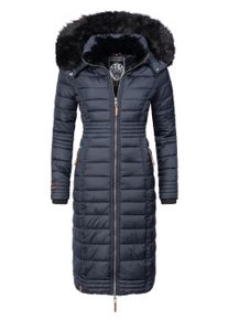 Wintermantel Navahoo "Wintermantel Umay", Damen, Gr. L, blau, Obermaterial: 100% Polyester PES. Obermaterial: Futter: 100% Polyester PES. 100% Polyester PES., M&auml;ntel Wintermantel