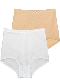 Sassa Mode Miederhose SASSA "2er Sparpack Miederhose Bodyforming", Damen, Gr. 75, bunt (puder wei&szlig;), Stoff, Obermaterial: 80% Polyamid PA. 20% Elasthan EL., Unterhosen Miederhose