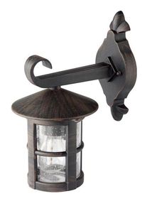 Au&szlig;en-Wandleuchte Brilliant "JORDY", braun (rostbraun), B:15cm H:30cm T:23cm, Leuchten, Au&szlig;en-Wandleuchte, 29cm H&ouml;he, E27 max. 60W, LED geeignet, aus rostfreiem Edelstahl