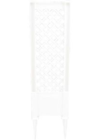 Spalier KHW, wei&szlig;, B:43cm H:140cm T:6cm, Kunststoff, Rankhilfen, Spalier, BxTxH: 43x6x140 cm, wei&szlig;