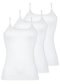 Achseltop Nina von C. "3er Pack Damen Tr&auml;gerhemd Daily", Damen, Gr. 46, N-Gr, wei&szlig;, Obermaterial: 100% Baumwolle CO., Unterhemden Achseltop