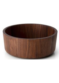 Sch&uuml;ssel CONTINENTA, braun (holzfarben), H:10cm &Oslash;:26cm, Holzwerkstoff, Sch&uuml;sseln, Sch&uuml;ssel, Walnussholz, &Oslash; 26 cm