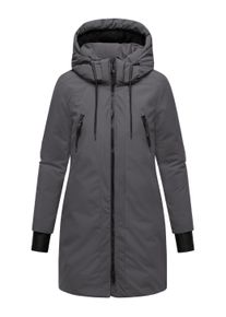Wintermantel Navahoo "Wintermantel Winterzart 14", Damen, Gr. XL, schwarz (anthrazit), Obermaterial: 100% Polyester PES. Obermaterial: Futter: 100% Polyester PES. 100% Polyester PES., M&auml;ntel Wintermantel