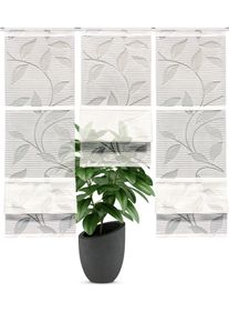 Magnetrollo Home Wohnideen "RANA" Gr. 1, wei&szlig;, B:30cm H:120cm, Ausbrenner, Obermaterial: 79% Viskose, 21% Polyester, Raffrollos, Magnetrollo, MAGNETROLLO SET,BAMBUSOPTIK,AUSBRENNER