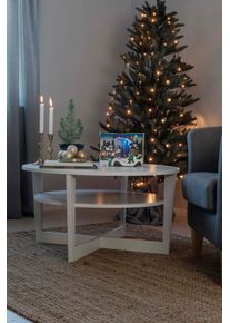 Weihnachtsfigur Konstsmide, bunt, B:27cm H:19cm T:16cm, Dekofiguren, Weihnachtsfigur, LED Szenerie Buch mit Kindern, mit Animation