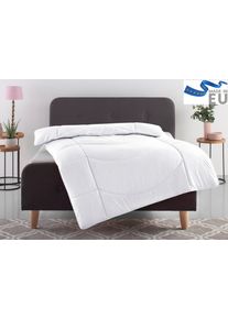 Microfaserbettdecke OTTO HOME "Microlux, Bettdecke 135x200 cm und &Uuml;bergr&ouml;&szlig;en bis 240x220cm", wei&szlig;, B:240cm L:220cm, Bezug: 100% Polyester. Obermaterial: 100% Polyester. F&uuml;llung: 100% Polyester, Bettdecken, Microfaserbettdecke, fest versteppter Bezug - keine Bettw&auml;sche n&ouml;tig, Sommer, Winter