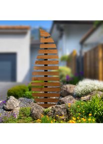 Rankhilfe Dobar "Design Rankgitter "Komplexus", natur, B:58,5cm H:175cm T:6cm, Massivholz, Metall, Rankhilfen, Rankhilfe, 58,5 x 6 x 175 cm (L x B x H)