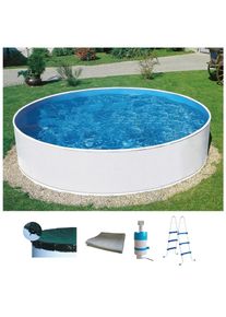 Rundpool KONIFERA "Usedom II inkl. Zubeh&ouml;r", blau (wei&szlig;), H:90cm &Oslash;:400cm, Schwimmbecken, Rundpool, in verschiedenen Gr&ouml;&szlig;en erh&auml;ltlich