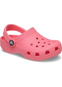 Clog Crocs "Classic Clog K", M&auml;dchen, Gr. 27, pink (guave), Croslite&trade;, unifarben, Schuhe Clog, Hausschuh, Schlappen, Strandschuh, Sandale mit Fersenriemen