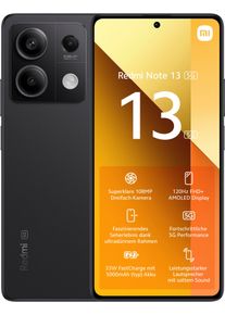 Xiaomi Smartphone "Redmi Note 13 8+256GB", schwarz (graphite schwarz), 256 GB, Mobiltelefone, Smartphone
