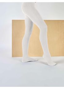 Strumpfhose name it "NKNPANTYHOSE RIB 2P", M&auml;dchen, Gr. 122 (128), wei&szlig; (wei&szlig; alyssum), Obermaterial: 80% Baumwolle, 17% Nylon, 3% Elasthan, uni, Strumpfhosen Strumpfhose