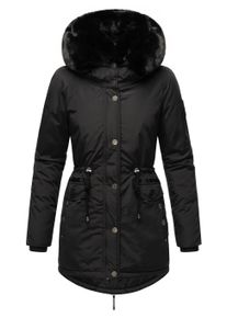 Wintermantel Navahoo "Wintermantel Sweety Deluxe", Damen, Gr. XL, schwarz, Obermaterial: 60% Baumwolle CO. 40% Nylon NY. Obermaterial: Futter: 100% Polyester PES. 100% Polyester PES., M&auml;ntel Wintermantel