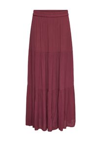Maxirock Only "ONLMIKKA LIFE LONG SKIRT WVN NOOS", Damen, Gr. XS, oxblood rot, Web, Obermaterial: 100% Viskose, unifarben, wadenlang, R&ouml;cke Maxirock, Viskose