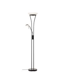 Brilliant Deckenfluter "Finn", schwarz, 1, H: 179cm, 1 Stk., Leuchten, Lesearm, Drehdimmer - 179cm H&ouml;he - 2500 Lumen, 3000 Kelvin, warmwei&szlig;, Deckenfluter