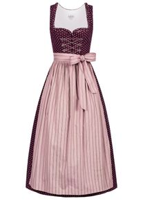 N&uuml;bler Dirndl N&Uuml;BLER "Dirndl lang Thea", Damen, Gr. 48, EURO, rot, Obermaterial: 100% Baumwolle CO., Kleider Dirndl