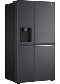 LG Side-by-Side, Energieeffizienz: D, silber (schwarz anthrazit), ohne Instaview, K&uuml;hlschr&auml;nke, Side-by-Side