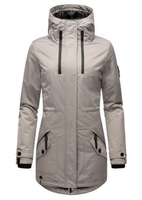 Wintermantel Navahoo "Wintermantel Avrille II", Damen, Gr. M, grau (zinc grau), Obermaterial: 70% Baumwolle CO. 30% Polyester PES. Obermaterial: Futter: 100% Polyester PES. 100% Polyester PES., M&auml;ntel Wintermantel
