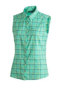 Funktionsbluse Maier Sports "Sana sleeveless", Damen, Gr. 44, gr&uuml;n (smaragd), 97% Polyester, 3% Elasthan, Blusen Funktionsbluse, &auml;rmellose Damen Bluse, sommerliches Blusen-Shirt, Karobluse, Reg. Fit