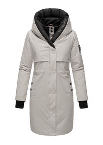 Kurzmantel Navahoo "Kurzmantel Snowelf", Damen, Gr. L, grau (light grau), Obermaterial: 55% Nylon NY. 45% Baumwolle CO. Obermaterial: Futter: 100% Polyester PES. 100% Polyester PES., M&auml;ntel Kurzmantel