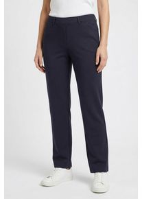 Schlupfhose KjBRAND "Susie", Damen, Gr. 21, K-Gr, blau (marine), Jersey, Obermaterial: 50% Polyester, 45% Viskose, 5% Elasthan, sehr bequem lang, Hosen Schlupfhose, Sommerhose