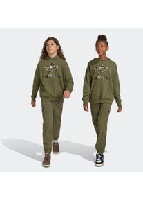 Sporthose adidas originals "KIDS", Damen, Gr. 164, N-Gr, gr&uuml;n (olive strata,), Obermaterial: 100% Polyamid, Hosen Sporthose