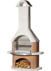 Grillkamin Buschbeck "Davos", orange (wei&szlig;, terrakotta), B:110cm H:210cm T:65cm, Grills, Grillkamin, BxTxH: 110x65x210 cm