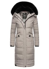 Wintermantel Navahoo "Wintermantel Fahmiyaa", Damen, Gr. 3XL, grau (zinc grau), Obermaterial: 100% Polyester PES. Obermaterial: Futter: 100% Polyester PES. 100% Polyester PES., M&auml;ntel Wintermantel