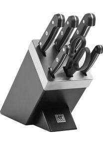 Messerblock Zwilling "Gourmet", schwarz, B:11,5cm H:20cm L:25,4cm, Messerbl&ouml;cke, Messerblock, selbstsch&auml;rfend