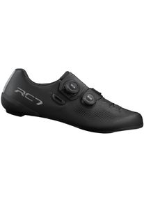 Fahrradschuh Shimano "Rennrad - Fahrradschuhe SH-RC703, schwarz", Herren, Gr. 44, schwarz, Obermaterial: 100% Kunstleder synt.leather., Schuhe Fahrradschuh
