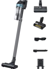 Samsung Akku-Handstaubsauger "VS20B75BGR1/WD, Jet 75E PetPRO", silber (silberfarben), B:25cm H:113cm T:21,5cm, Akkusauger, 550 W, beutellos, Ersatzakku separat erh&auml;ltlich, Akku-Handstaubsauger