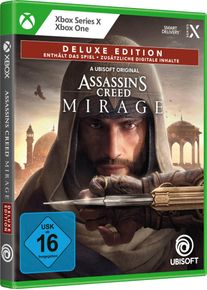 Ubisoft Spielesoftware "Assassin's Creed Mirage Deluxe Edition &ndash;", braun (ohne farbbezeichnung), Xbox One, Spielesoftware, Spielesoftware