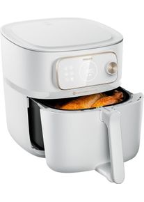 Philips Hei&szlig;luftfritteuse "Airfryer XXL Kombi HD9876/90, mit 8,3 l, Rapid CombiAir Technologie", wei&szlig;, B:33,5cm H:35,1cm T:44,7cm, Fritteusen, 22 Kochfunktionen, QuickClean und WiFi Konnektivit&auml;t, Hei&szlig;luftfritteuse