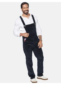 Latzjeans Jan Vanderstorm "Latzhose KEARON", Herren, Gr. 72, N-Gr, blau (dunkelblau cord), Obermaterial: 98% Baumwolle CO. 2% Elasthan EL., Jeans Latzjeans