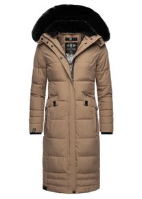 Wintermantel Navahoo "Wintermantel Fahmiyaa", Damen, Gr. M, grau (taupe grau), Obermaterial: 100% Polyester PES. Obermaterial: Futter: 100% Polyester PES. 100% Polyester PES., M&auml;ntel Wintermantel