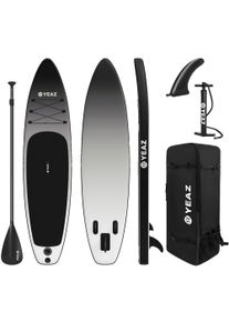 Inflatable SUP-Board YEAZ "SUP Board und Kit BLACK SANDS BEACH - EXOTRACE - SET", grau, Wassersportboards, Inflatable SUP-Board