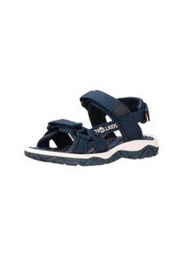 Sandale Trollkids "Kids Oslofjord Sandal", M&auml;dchen, Gr. 38, blau (navy), Textil, mehrfarbig, Schuhe Sandale