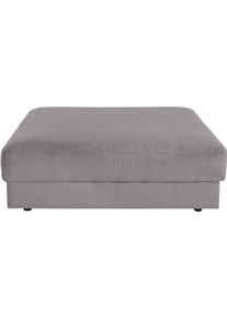 Sofa-Mittelelement Home Affaire "Bloomfield Mega Hocker in 2 Gr&ouml;&szlig;en", grau, B:109cm H:43cm T:114cm, 92% Polyester 8% Nylon, Polsterelemente, Sofa-Mittelelement, passende Erweiterung zur Serie "Bloomfield", als Mittelelement passend