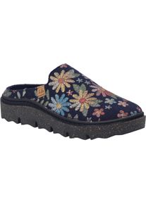 Hausschuh Josef Seibel "Carmaux 01, ocean-multi", Damen, Gr. 41, blau (ocean, multi), Obermaterial: 100% Textilmaterial TEXMAT., Schuhe Hausschuh