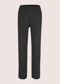 Madeleine Mode Jerseyhose MADELEINE "Jerseyhose Stretch-Stoffhose mit Glanzakzenten", Damen, Gr. 38, N-Gr, schwarz (schwarz, silberfarben), Obermaterial: 70% Polyester PES. 23% Viskose CV. 4% metallisierte Fasern MTF. 3% Elasthan EL., Modern, Hosen Jerseyhose