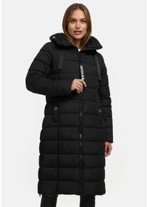 Winterjacke Navahoo "Navahoo Mondmaedchen Damen Winter Steppmantel N036", Damen, Gr. XS, schwarz, Obermaterial: 100% Polyester PES., Jacken Winterjacke