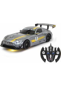 RC-Auto Jamara "Mercedes AMG GT3 transformable", grau, Fernlenkfahrzeuge, KinderB:34cm H:9cm T:15cm, Kunststoff, RC-Auto, 2in1 Roboter und Auto, B:34cm H:9cm T:15cm