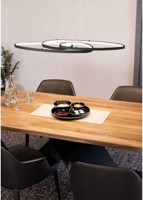 EGLO H&auml;ngeleuchte "GIANELLA Pendellampe, Alu, Stahl und Kunststoff, H&auml;ngelampe, Lampe", schwarz-wei&szlig; (schwarz wei&szlig;), 1, &Oslash; 0cm H: 120cm, 1 Stk., Leuchten, H&auml;ngeleuchte, L100 x B36 x H120 cm, schwarz, 38W inkl., H&auml;ngeleuchte