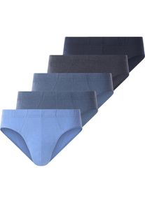 Slip Jan Vanderstorm "5er Pack Sportslip ERBLIN", Herren, Gr. XL, blau (dunkelblau), Obermaterial: 100% Baumwolle CO., Unterhosen Slip