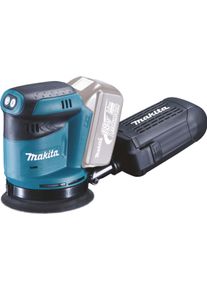 Akku-Exzenterschleifer Makita "DBO180Z", blau (wei&szlig;, neutral), B:12,3cm H:15,3cm L:17,5cm, Schleifmaschinen, Akku-Exzenterschleifer, 2,8 mm Schwingkreis, ohne Akku und Ladeger&auml;t