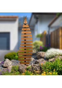 Rankhilfe Dobar "Design Rankgitter "Abstractus", natur, B:51cm H:197cm T:6cm, Massivholz, Metall, Rankhilfen, Rankhilfe, 51 x 6 x 197 cm (L x B x H)