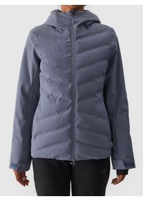 Skijacke 4F, Damen, Gr. L (42), blau, Steppware, Obermaterial: 100% Polyester. Futter: 100% Polyester. Wattierung: 100% Polyester, unifarben, hoch geschlossener Ausschnitt, eingesetzt eingefasste Kante mit Klettverschluss, Jacken Skijacke