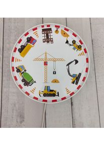 Niermann Wandleuchte "Baustelle, Kinderlampe, Kinderzimmer", bunt (multi color), 1, &Oslash; 25cm, 1 Stk., Leuchten, bruchsicheres Geh&auml;use, Wandleuchte