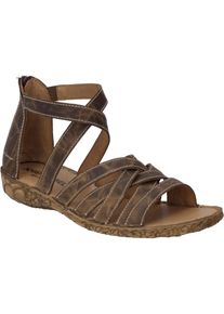 Sandale Josef Seibel "Rosalie 53, brandy", Damen, Gr. 40, braun (brandy), Obermaterial: 100% Rindsleder Leather cow., Schuhe Sandale