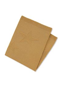 Babydecke Sterntaler "Strick-Schmusedecke", Baby, gelb, Obermaterial: 100% Baumwolle CO., Wohndecken Babydecke
