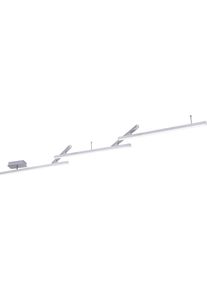Trio LEUCHTEN LED Deckenleuchte "MELBY", silber (nickelfarben, alufarben), 1, H: 12cm, 1 Stk., Leuchten, WiZ Smarthome Deckenlampe Steuerung per Fernbedienung + App schwenkbar, LED Deckenleuchte